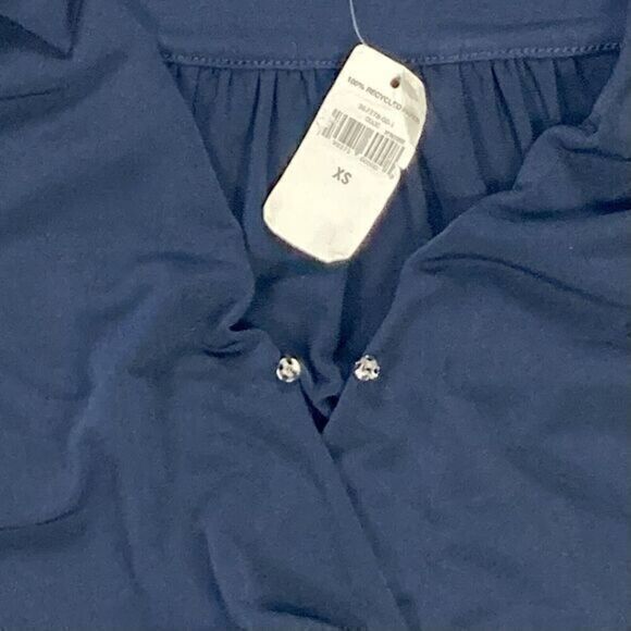 Banana Republic Crepe Wrap Tunic Womens Sz XS Classic Business Casual Comfort - Picture 12 of 13